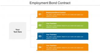 Employment Bond Contract Ppt Powerpoint Presentation Inspiration Information Cpb