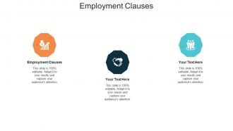 Employment clauses ppt powerpoint presentation model background cpb
