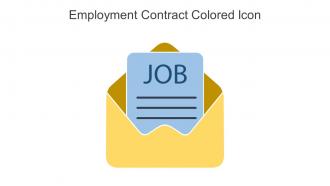Employment Contract Colored Icon In Powerpoint Pptx Png And Editable Eps Format