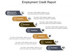 Employment credit report ppt powerpoint presentation gallery background designs cpb