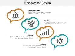 Employment credits ppt powerpoint presentation gallery graphics download cpb