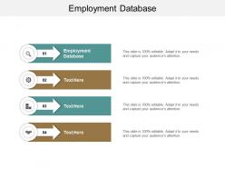 Employment database ppt powerpoint presentation gallery picture cpb