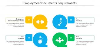Employment Documents Requirements Ppt Powerpoint Presentation Slides Deck Cpb
