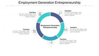 Employment generation entrepreneurship ppt powerpoint presentation clipart cpb