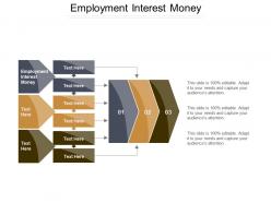 Employment interest money ppt powerpoint presentation gallery background image cpb