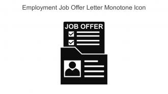 Employment Job Offer Letter Monotone Icon In Powerpoint Pptx Png And Editable Eps Format