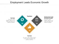 Employment leads economic growth ppt powerpoint presentation icon grid cpb