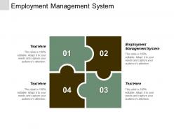 Employment management system ppt powerpoint presentation gallery slides cpb