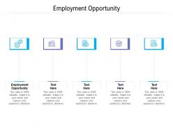 Employment opportunity ppt powerpoint presentation icon example cpb