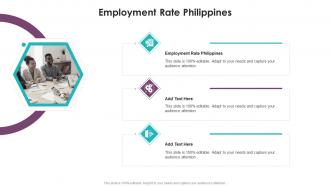 Employment Rate Philippines In Powerpoint And Google Slides Cpb