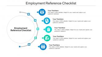 Employment reference checklist ppt powerpoint presentation styles layout ideas cpb