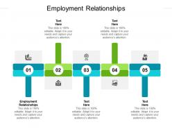 Employment relationships ppt powerpoint presentation icon deck cpb