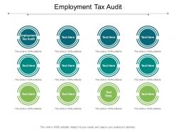 Employment tax audit ppt powerpoint presentation icon background designs cpb