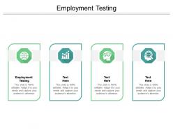 Employment testing ppt powerpoint presentation gallery slides cpb