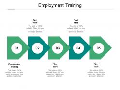 Employment training ppt powerpoint presentation show master slide cpb