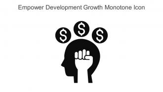 Empower Development Growth Monotone Icon In Powerpoint Pptx Png And Editable Eps Format
