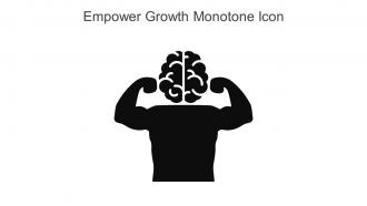 Empower Growth Monotone Icon In Powerpoint Pptx Png And Editable Eps Format