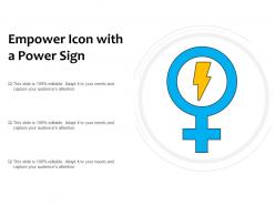 Empower Icon With A Power Sign