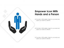 Empower Icon With Hands And A Person