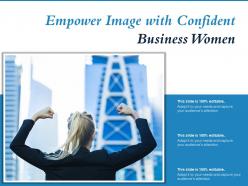 Empower image with confident business women