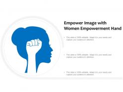 Empower image with women empowerment hand