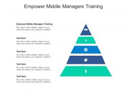 Empower middle managers training ppt powerpoint presentation icon professional cpb
