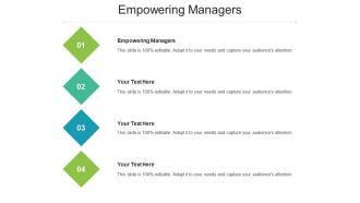 Empowering Managers Ppt Powerpoint Presentation Infographic Template Templates Cpb