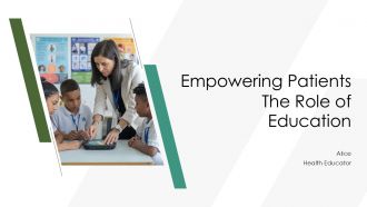 Empowering Patients The Role Of Education PPT Structure ACP