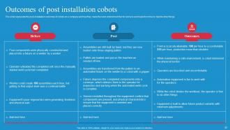 Empowering Workers With Cobots IT Powerpoint Presentation Slides Editable Colorful