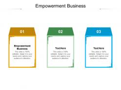 Empowerment business ppt powerpoint presentation infographics styles cpb