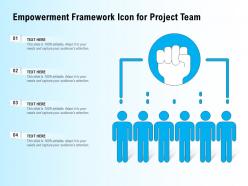 Empowerment framework icon for project team