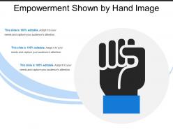 Empowerment Shown By Hand Image
