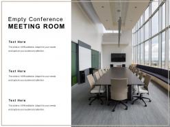 Empty conference meeting room