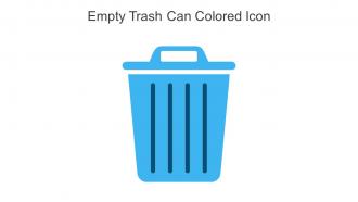 Empty Trash Can Colored Icon In Powerpoint Pptx Png And Editable Eps Format