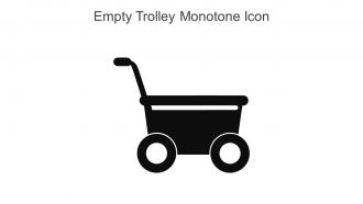 Empty Trolley Monotone Icon In Powerpoint Pptx Png And Editable Eps Format