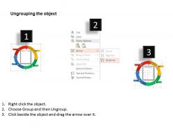 En colored arrows balance scorecard powerpoint template