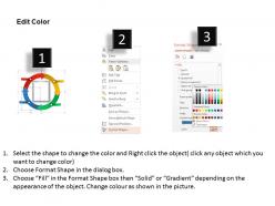 En colored arrows balance scorecard powerpoint template
