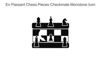 En Passant Chess Pieces Checkmate Monotone Icon In Powerpoint Pptx Png And Editable Eps Format