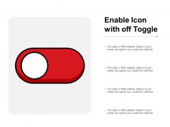 Enable icon with off toggle