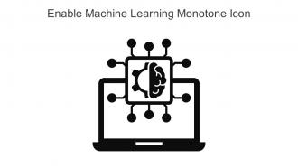 Enable Machine Learning Monotone Icon In Powerpoint Pptx Png And Editable Eps Format