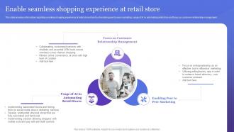 Enable Seamless Shopping Experience At Retail Store Retailer Guideline Playbook