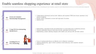 Enable Seamless Shopping Experience At Retail Store Shopper Engagement Management Playbook