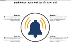 Enablement icon with notification bell