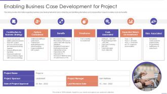 Enabling Business Case Development For Project Planning Playbook