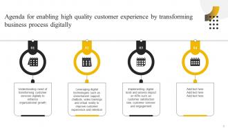 Enabling High Quality Customer Experience By Transforming Business Process Digitally DT CD Attractive Best