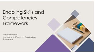 Enabling Skills And Competencies Framework PPT Mockup VA