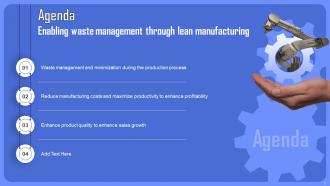 Enabling Waste Management Through Lean Manufacturing Powerpoint Presentation Slides Aesthatic Impressive