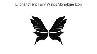 Enchantment Fairy Wings Monotone Icon In Powerpoint Pptx Png And Editable Eps Format