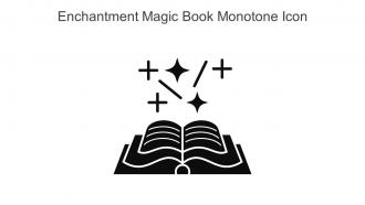 Enchantment Magic Book Monotone Icon In Powerpoint Pptx Png And Editable Eps Format