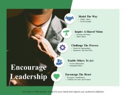 Encourage Leadership Model The Way Inspire A Shared Vision